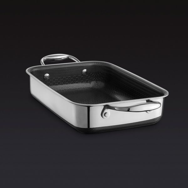 7x10RoastingPan1.jpg Hybrid Roasting Pan Set. 4-pc