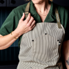 Eco Modern Apron (Classic Stripe. Forest)