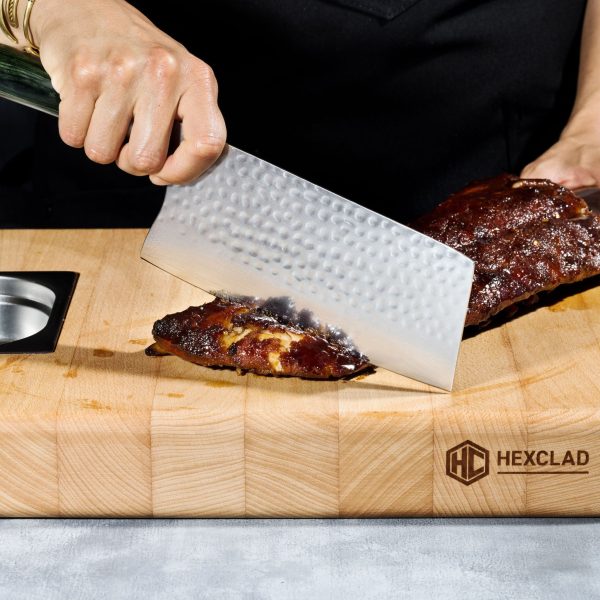 DJ_HC_10_Kitchen_CarvingRibs_0047-sq_8bc1961a-0d17-450a-9c8c-61bfc916567c.jpg Damascus Steel Cleaver. 7″ (Green)