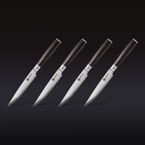 Damascus_Steel_Steak_Knife_Set_4-pc_Espresso.jpg Steak Knife & Bistecca Plate Set. 8-pc (Espresso)