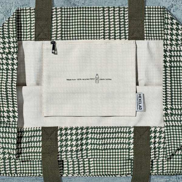 GreenHoundstooth-3.png The Everything Everywhere Bag (Houndstooth-Forest)