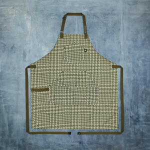 HOUNDSTOOTH_FOREST.png Eco Modern Apron (Houndstooth-Forest)
