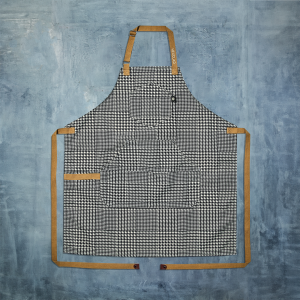 HOUNDSTOOTH_ONYX-1.png Eco Modern Apron (Houndstooth-Onyx)