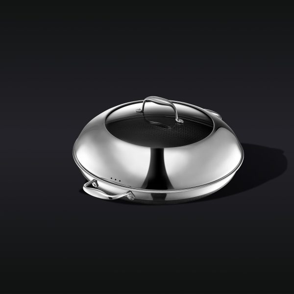 HexClad_14_Hybrid_SideWithLid_Black.jpg Hybrid Fry Pan with Lid. 14″