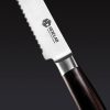 Damascus Steel Knife Set. 6-pc (Espresso)
