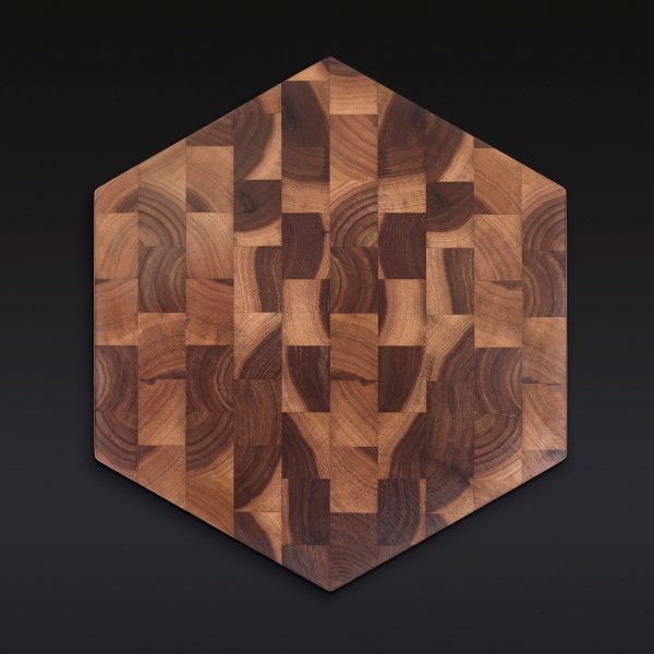 HexClad_EndGrainWalnutCuttingBoard_KWWB15-EG_Overhead_Black_0725.jpg End Grain Walnut Charcuterie Board
