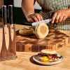 Damascus Steel Studio Knife Set. 5-pc (Espresso)