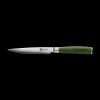 HexClad_GreenDamascusSteelSteakKnife6PCBoxedSet_CTSTK06-GPW-ST_Overhead_Black_022426-1.jpg Damascus Steel Steak Knife Set. 8-pc (Green)