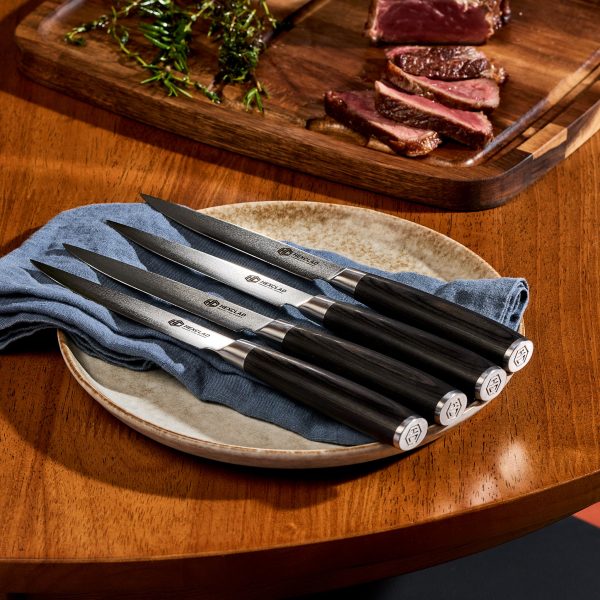HexClad__V2_4pcDamascusSteelSteakKnifeSetEspresso_CTSTK04-EPW-ST-V2_030526_KF_01-1.jpg Damascus Steel Steak Knife Set. 4-pc (Espresso)