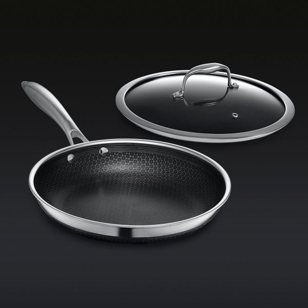 Hexclad_10InchPan_BLACK.jpg Hybrid Fry Pan with Lid. 12″