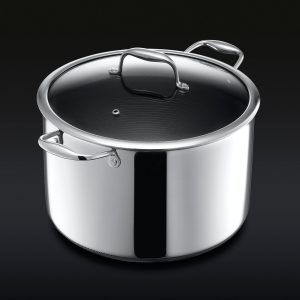 Hexclad_10QTPot_34_LID_BLACK.jpg Hybrid Stock Pot with Lid. 10-Qt