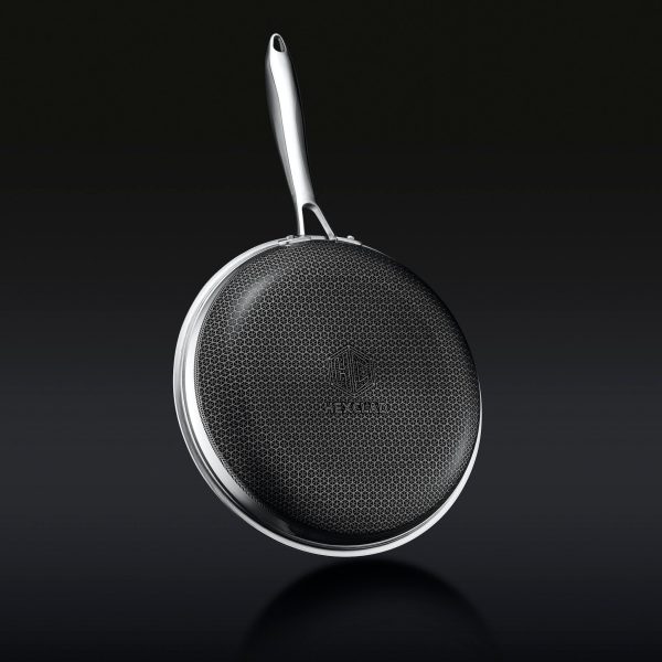 Hexclad_10inchPan_AngledBTM.jpg Hybrid Fry Pan. 10″