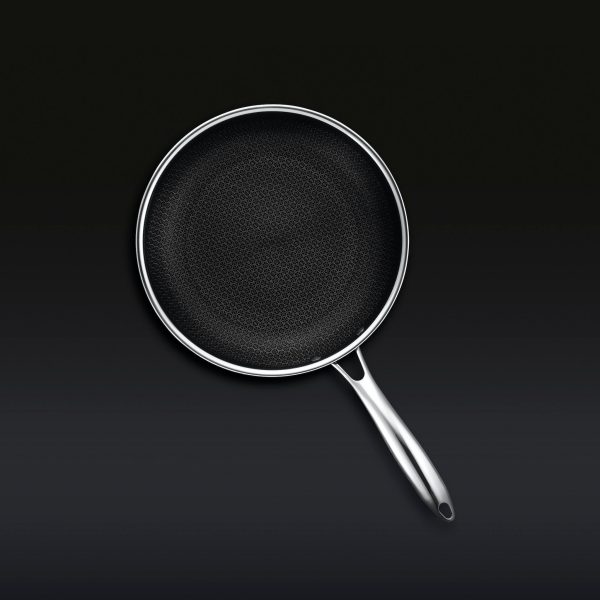 Hexclad_10inchPan_OverheadBLACK_f9c881c7-1dde-4566-b55c-3759351147c3.jpg Hybrid Fry Pan with Lid. 10″