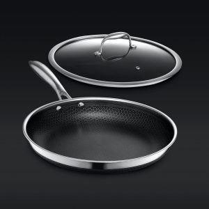Hybrid Fry Pan with Lid. 12″