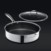 Hexclad_12InchPan_LID_Angle_BLACK.jpg Hybrid Deep Saut Pan/Chicken Fryer with Lid. 7-Qt