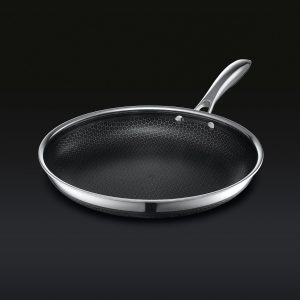 Hexclad_12inchPan_34NoLid_BLACK.jpg Hybrid Fry Pan. 12″