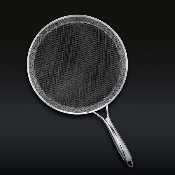Hexclad_13InchGriddle_Overhead_BLACK_ca62d8a5-10c9-4556-806c-009243ee41d2.jpg Hybrid Griddle Pan. 13"
