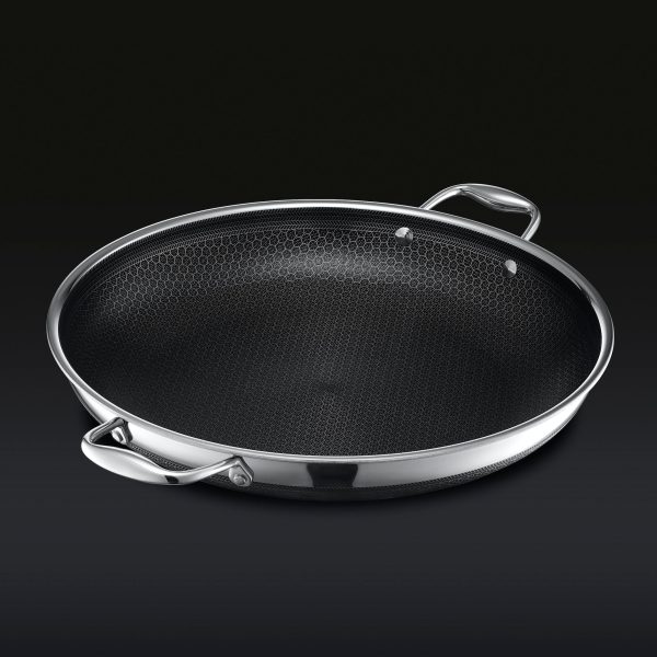Hexclad_14inchPan_34NoLID_BLACK.jpg Hybrid Fry Pan with Lid. 14″