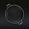 Hexclad_14inchPan_Overhead_BLACK.jpg Hybrid Fry Pan with Lid. 14″
