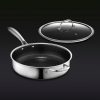 Hexclad_33QtPan_34View_LidCorner_BLACK.jpg Hybrid Deep Saut Pan/Chicken Fryer with Lid. 7-Qt
