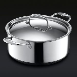 Hexclad_5QTDutchOven_34_LID_BLACK.jpg Hybrid Dutch Oven. 5-Qt