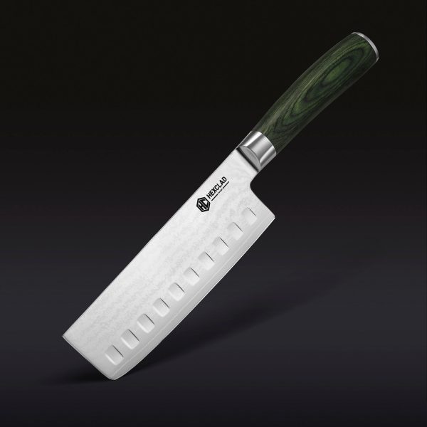 Hexclad_65InchNakiriKnife_34_BLACK.jpg Damascus Steel Nakiri Knife. 6.5″ (Espresso)