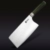 Hexclad_7InchCleaver_34_BLACK.jpg Damascus Steel Cleaver. 7″ (Green)