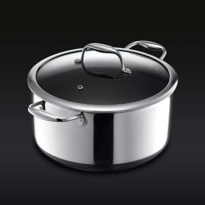 Hexclad_8QTPot_34_LID_BLACK.jpg Hybrid Stock Pot With Lid. 8-Qt