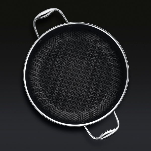 Hexclad_8QTPot_Overhead_BLACK_5766d06e-c5ff-4f32-a0bd-a2797d735135.jpg Hybrid Pot Set with Lids. 6-pc
