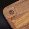 Hexclad_BisteccaPlates_Detail1_BLACK.jpg Bistecca Plate Set. 4-pc