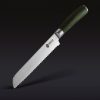 Hexclad_BreadKnife_34.jpg Damascus Steel Serrated Bread Knife. 8″ (Green)