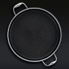 Hexclad_ChickenFryer_Overhead_Handle_BLACK.jpg Hybrid Deep Saut Pan/Chicken Fryer with Lid. 7-Qt