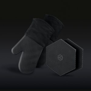 Hexclad_Mitt-Trivet_Group_BLACK.jpg HexClad Hot Mitt & Trivet Duo