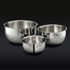 Hexclad_MixingBowls_34_NoLID_BLACK.jpg Stainless Mixing Bowl Set with Vacuum Seal Lids. 6-pc