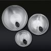 Hexclad_MixingBowls_Overhead_LIDS_BLACK.jpg Stainless Mixing Bowl Set with Vacuum Seal Lids. 6-pc