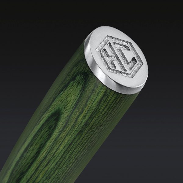 Hexclad_ParingKnife_Detail1.jpg Damascus Steel Paring Knife. 3.5″ (Green)