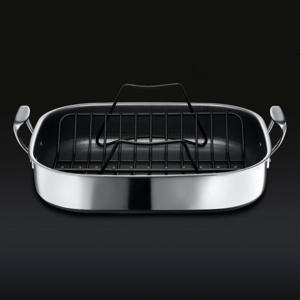 Hexclad_RoastingPan_34_RACK_BLACK.jpg Hybrid Roasting Pan with Rack