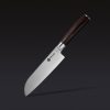 Damascus Steel Santoku Knife. 7″ (Green)