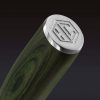 Damascus Steel Santoku Knife. 7″ (Green)