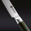 Hexclad_UtilityKnife_Detail2.jpg Damascus Steel Utility Knife. 5″ (Green)