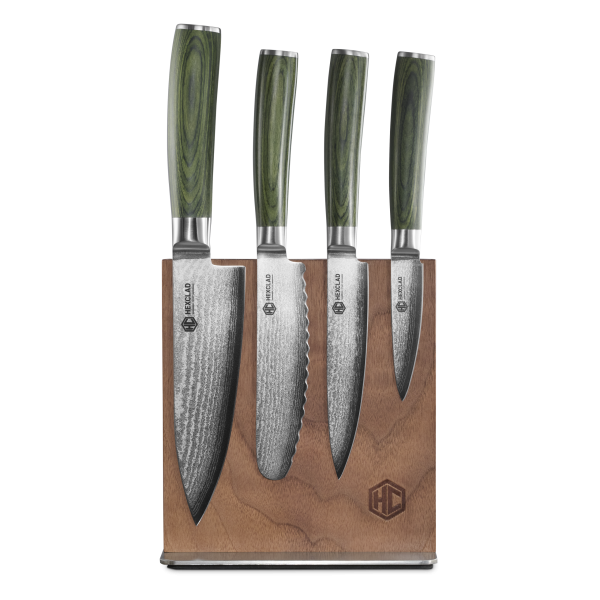 Reshoot_Studio-Knife-Set_-5-pc_Straight_Green_1-scaled-1.png Damascus Steel Studio Knife Set. 5-pc (Green)