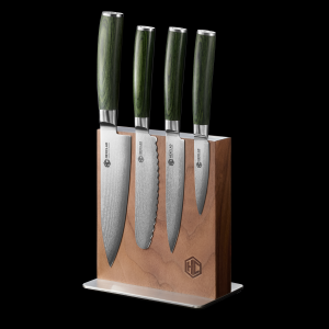 Reshoot_Studio-Knife-Set_-5-pc_new-angle_Green-2.png Damascus Steel Studio Knife Set. 5-pc (Green)