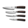 Damascus Steel Studio Knife Set. 5-pc (Espresso)